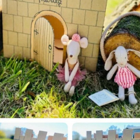 Maileg Castle Bag NEW Let the Story Begin Mint / Brown - Picture 6 of 6